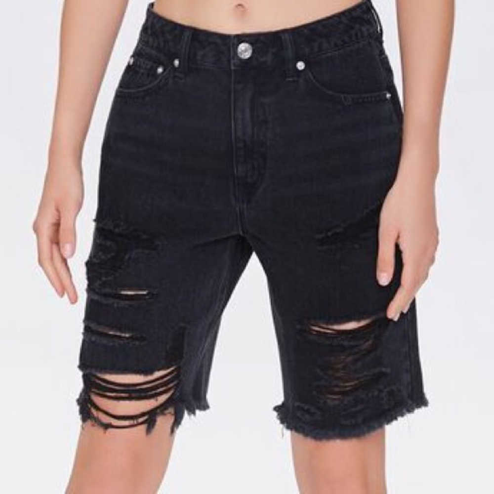 ISO!!! Forever 21 Distressed Bermuda shorts
